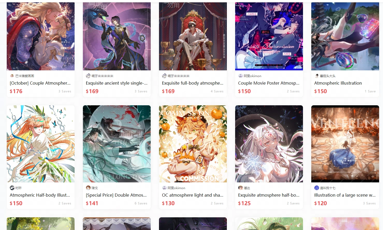 ドローマーケットでの雰囲気の絵