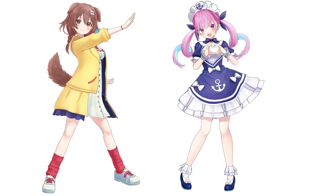 hololive VTuber 戌神ころね&湊あくあ