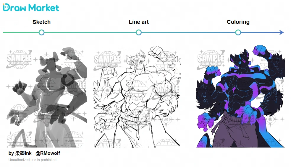 Draw Market drawing process feature