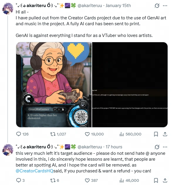 creator cards craetors pull out this project