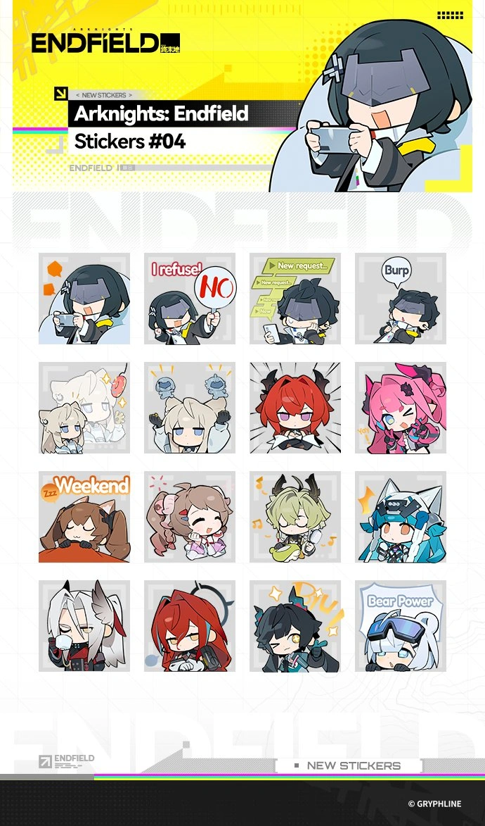 arknights Endfield Official Stickers