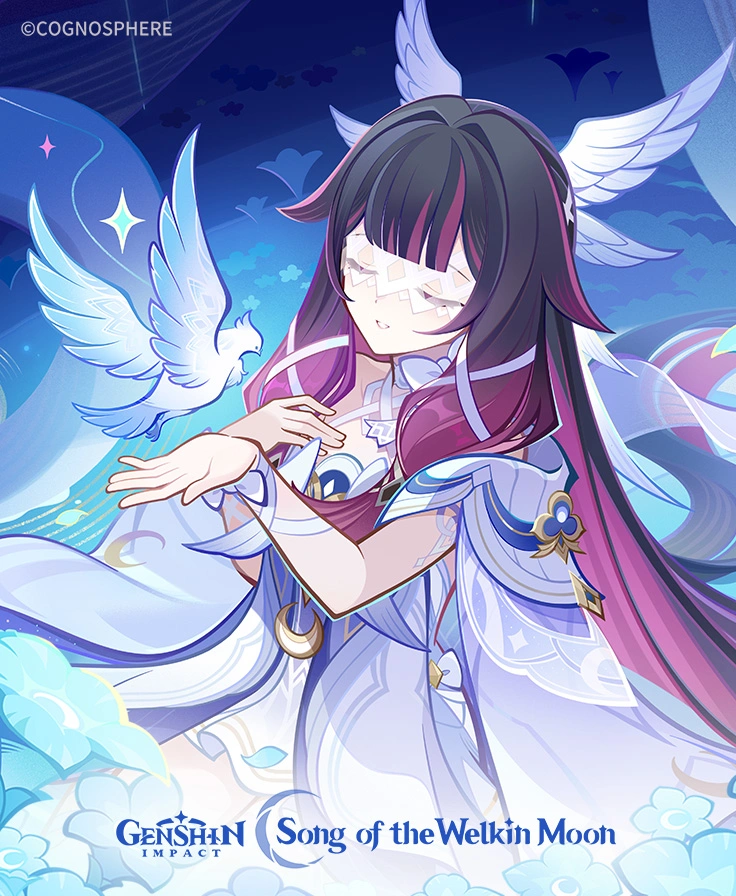 【Genshin Impact】Columbina Fan Art Collection: A Girl Woven by Moonlight, the Dreamlike Figure of the Fatui Harbinger