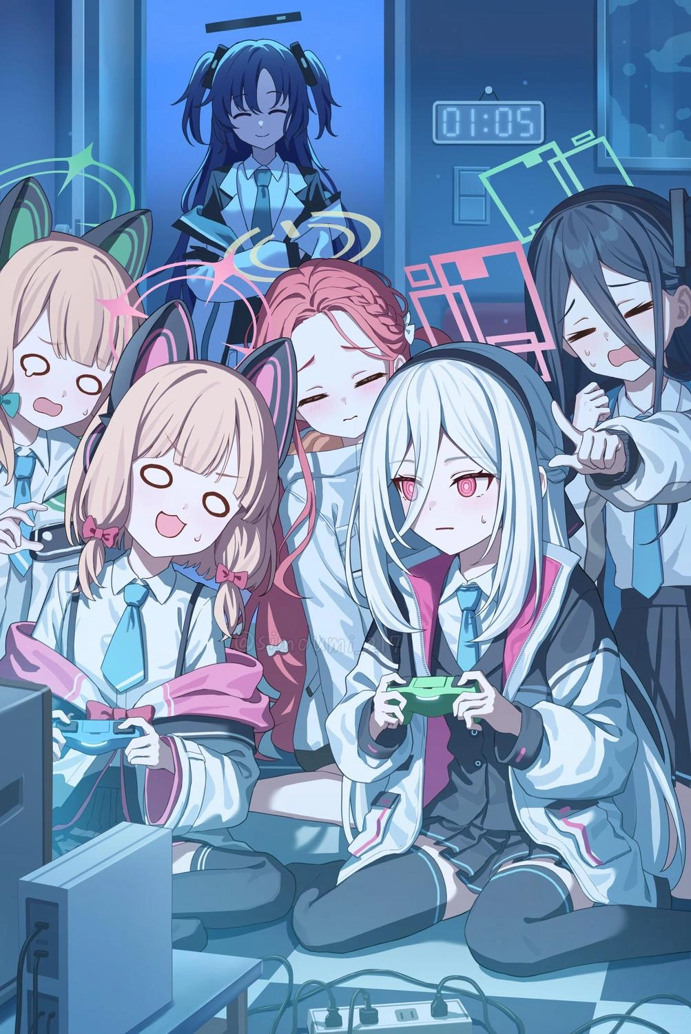 碧蓝档案角色凯伊同人_作者@simoumi_217