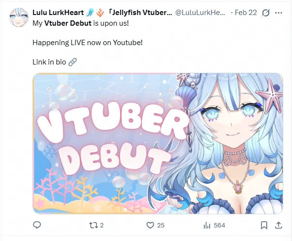 VTuber Model Debut Graphics