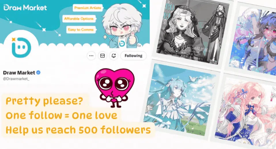 draw market follow challenge