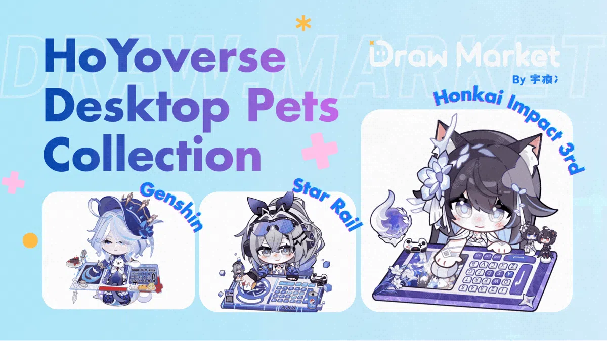 HoYoverse Desktop Pets Collection: Genshin, Star Rail & Honkai Impact 3rd